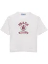 Prada Logo-intarsia Top In 白色