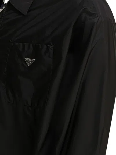 Prada Logo Jacket In Black