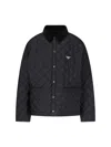 Prada Long-sleeved Casual Jacket In Black  