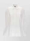 Prada Pleated Logo-jacquard Shirt