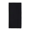 Prada Triangle Jacquard Wool Scarf In Black