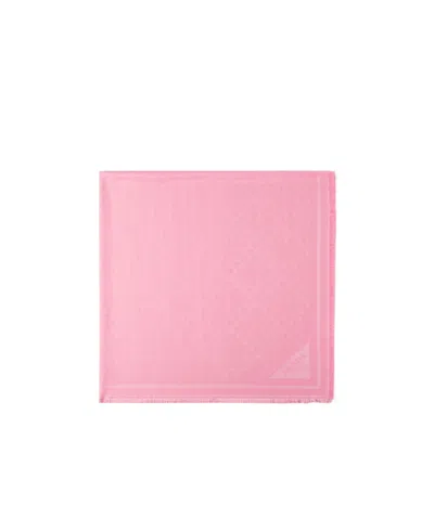 Prada Logo-jacquard Scarf In Pink