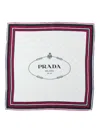 Prada Logo-jacquard Twill Scarf