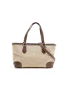 Prada Logo Jaquard Bag In Neutral