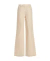 Prada Logo Jeans In Nude