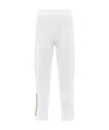 Prada Soft Rec Polyester Leggings In White / Black
