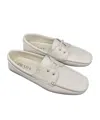 Prada Logo Lacing Business Casual Shoes In White