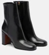Prada Logo Leather Ankle Boots In Multi