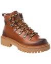 Prada Logo Plaque Lace-up Boots In Brown