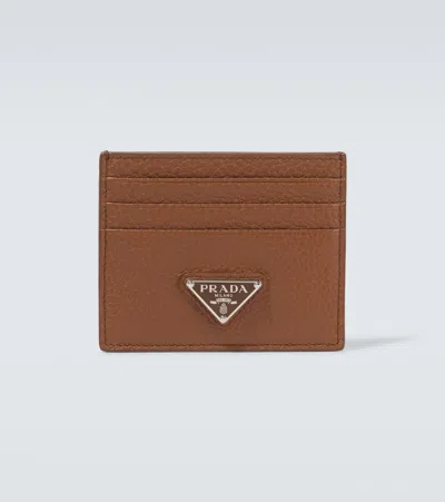 Prada Logo Leather Card Holder