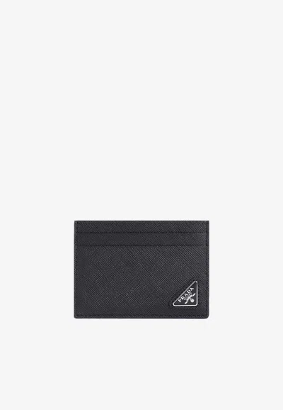 Prada Logo Leather Cardholder