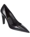 Prada Logo Leather Pump In Multi