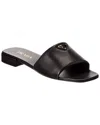 Prada Logo Leather Sandal