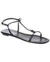 Prada Leather Flat Sole Sandals With Open Toe