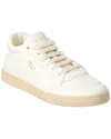Prada White Leather Sneakers