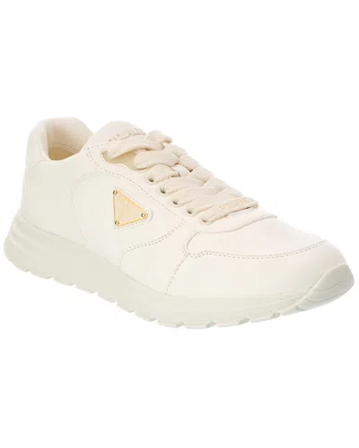 PRADA PRADA LOGO LEATHER SNEAKER