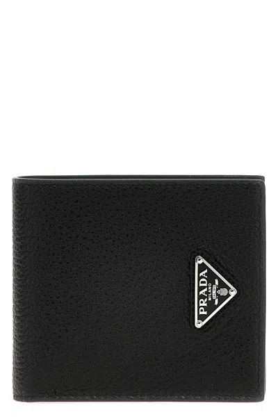 PRADA PRADA LOGO LEATHER WALLET