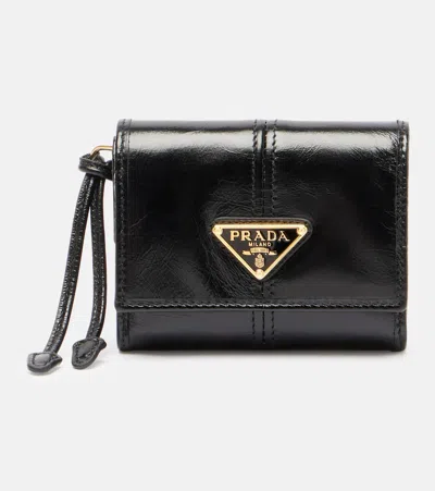 Prada Logo Leather Wallet