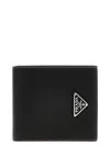 Prada Logo Leather Wallet Wallets And Card Holders Black