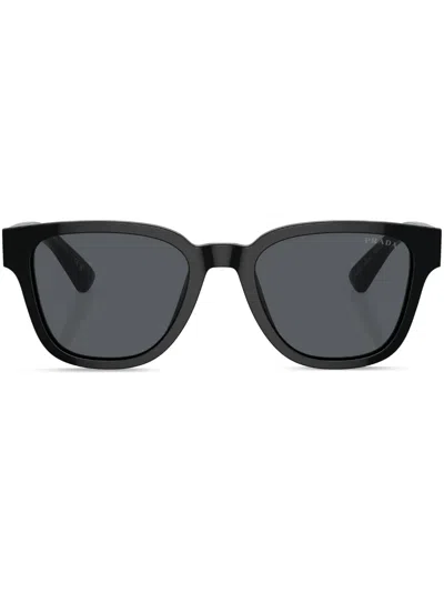 PRADA LOGO-LETTERING D-FRAME SUNGLASSES