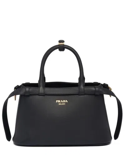 Prada Buckle Small Leather Bag With Double Belt In Pattern