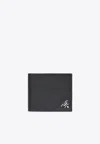 Prada Logo-plaque Saffiano Leather Wallet In Black