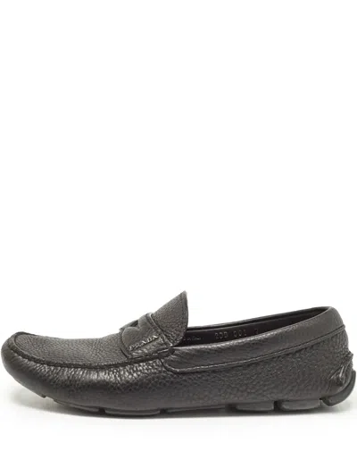 Pre-owned Prada Logo-lettering Loafers