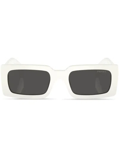 PRADA LOGO-LETTERING RECTANGULAR SUNGLASSES