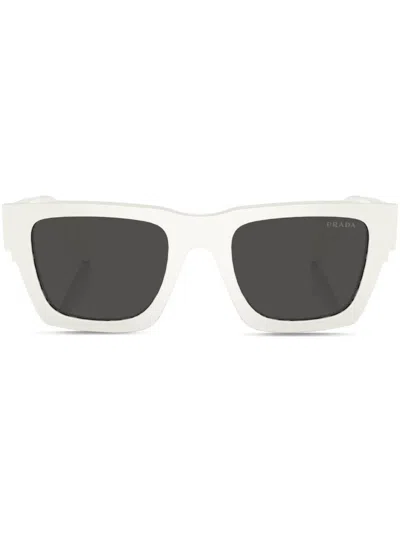 PRADA LOGO-LETTERING SQUARE SUNGLASSES