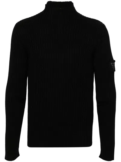 PRADA PRADA LOGO-LETTERING SWEATER
