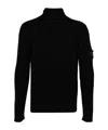 Prada High-neck Ribbed Wool Sweater In Black