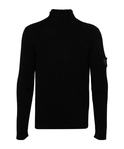PRADA PRADA LOGO-LETTERING ROLL-NECK JUMPER