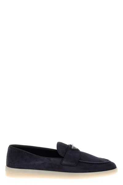 PRADA LOGO LOAFERS