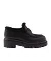 Prada Logo Loafers In Black