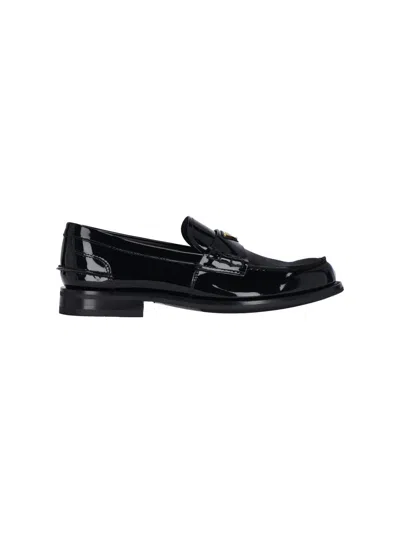 PRADA LOGO LOAFERS