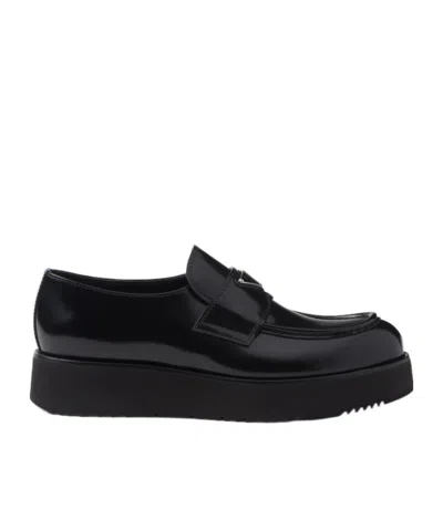 PRADA LOGO LOAFERS