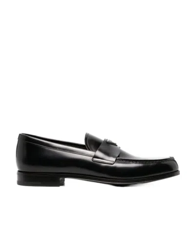 PRADA LOGO LOAFERS