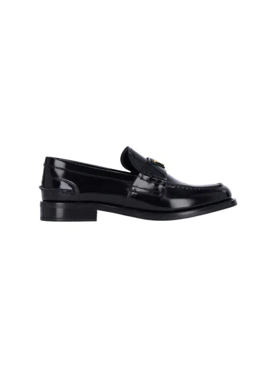 PRADA LOGO LOAFERS