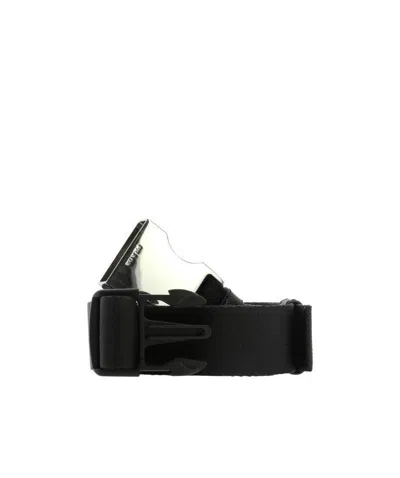 Prada Logo Logo Belt In Black