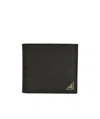 Prada Logo Logo Folded Wallet In Black