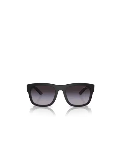 Prada Linea Rossa Ps 01zs 1bo09u Nero Opaco Sunglasses In Black