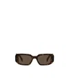 Prada Eyewear Rectangular Frame Sunglasses In Brown