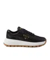 Prada Triangle Logo Lace-up Sneaker In Multi