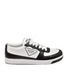 Prada Logo Low-cut Skate Shoes In White