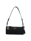 Prada Small Re-nylon Shoulder Bag In Black