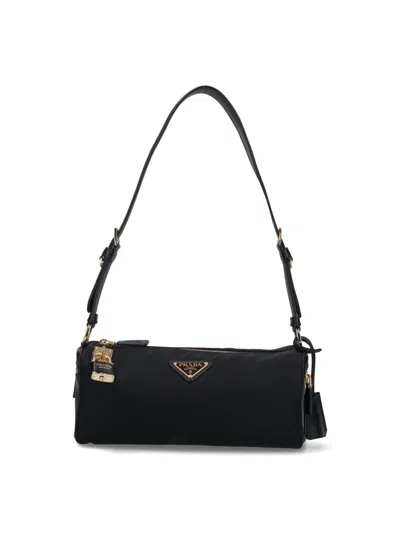 PRADA LOGO MEDIUM SHOULDER BAG