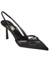 Prada Women Brushed Leather Slingback Pumps In Black