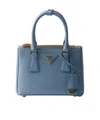 Prada Small Double Saffiano Shoulder Bag In Astral Blue