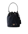 Prada Borsa A Secchiello Re-edition 1978 In Re-nylon Nero Donna In Navy Blue