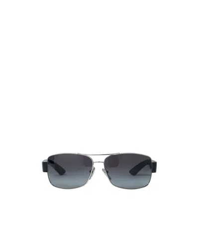 Prada Logo Motif Sunglasses In Black